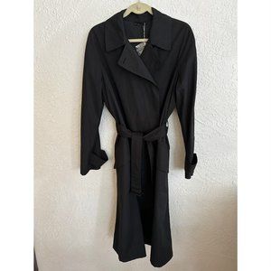 The Row Black Trench Coat Size US 12